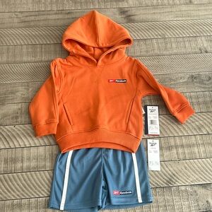 Reebok 2T two piece outfit orange and blue